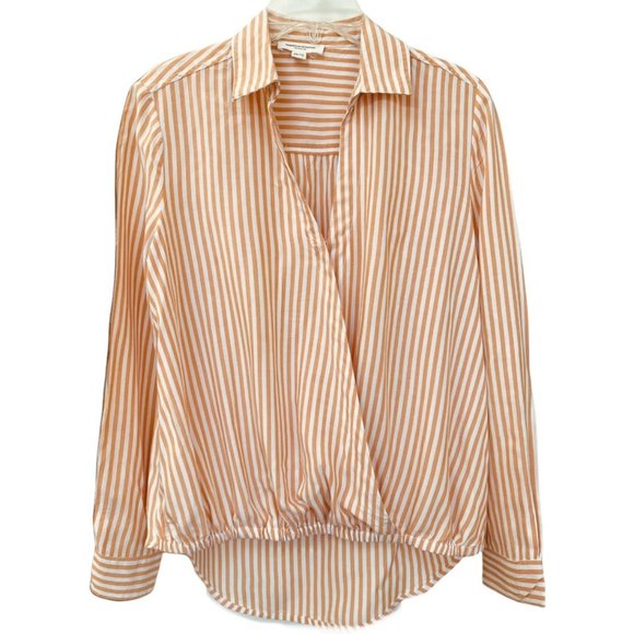 beachlunchlounge Tops - BEACHLUNCHLOUNGE Stripe Print Long Sleeve Shirt Size XS/TP